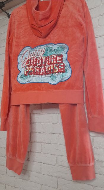 Велюровый костюм Juicy Couture с яркой вышивкой Paradise