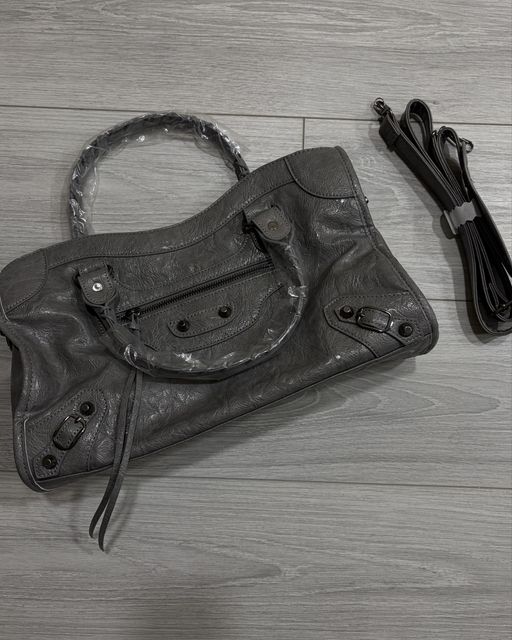 balenciaga city bag grey