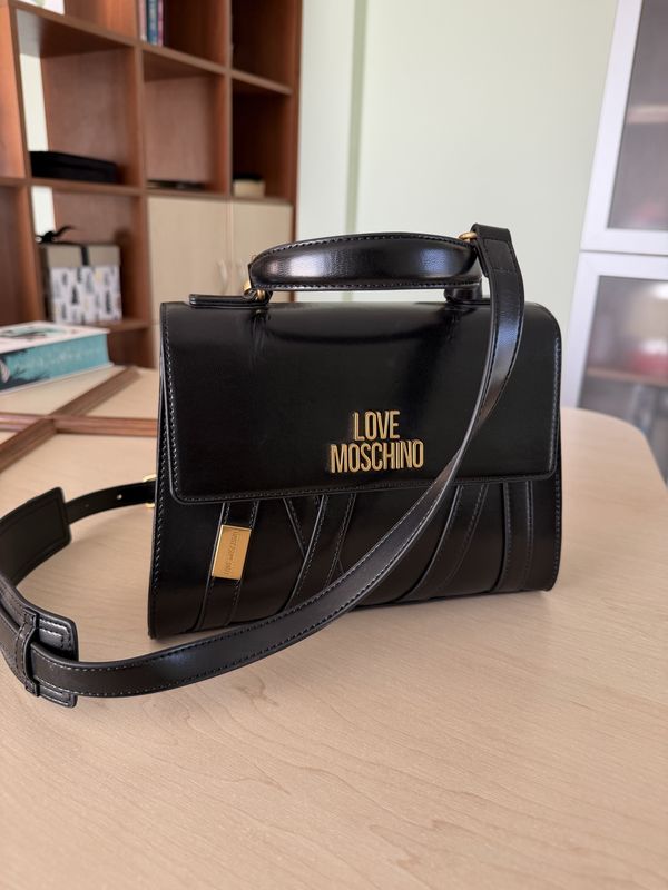 Сумка чорна love moschino, оригінал