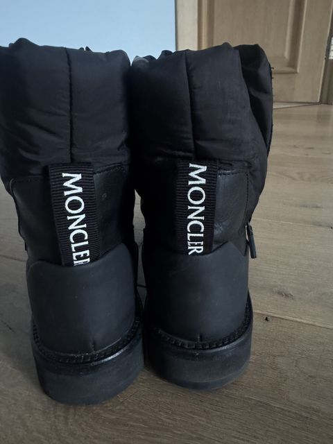 Чоботи Moncler чорні