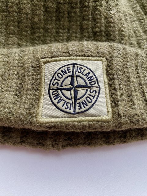 Шапка Stone Island хакі, оригінал — zdjęcie 3