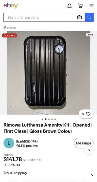 Несесер Rimowa Lufthansa First Class — zdjęcie 4