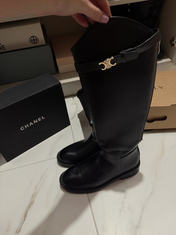 Сапоги celine черные