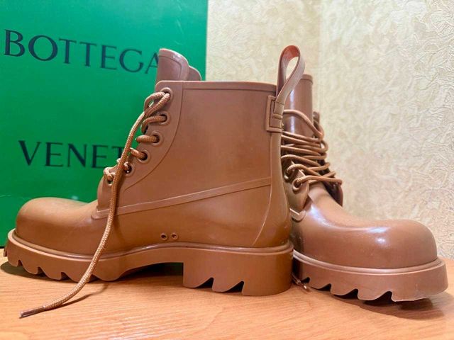 Bottega Veneta Puddle Boots Brown, оригінал, 38 — zdjęcie 3