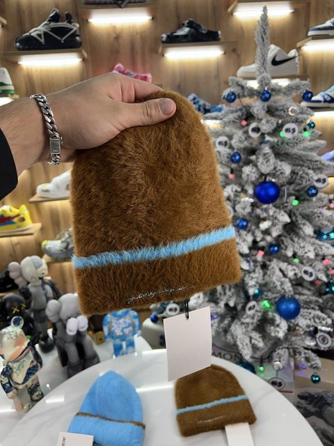 Шапка Jacquemus Mohair Hat Blue / Brown — zdjęcie 4