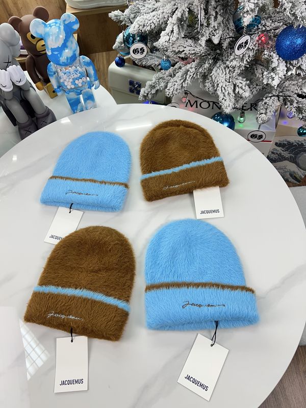 Шапка Jacquemus Mohair Hat Blue / Brown
