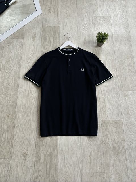 Fred Perry Polo Logo Tee Shirts Поло оригінал оригинал опт чёрно