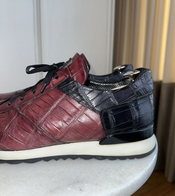 Кроссовки из крокодила Kiton Napoli — zdjęcie 4