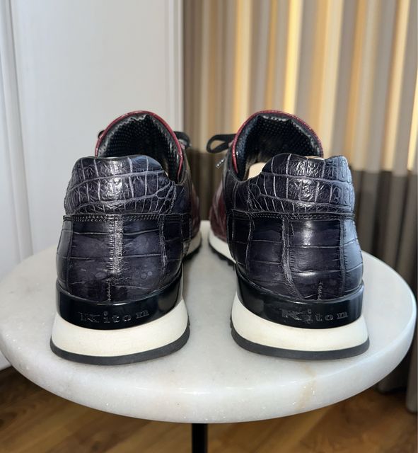 Кроссовки из крокодила Kiton Napoli — zdjęcie 5