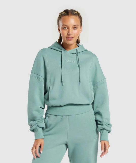Спортивний костюм Gymshark, розмір S, оверсайз, зелений