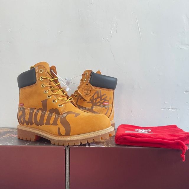 Чоботи Timberland x Supreme/ Зимові кросівки Тімберленд супрім