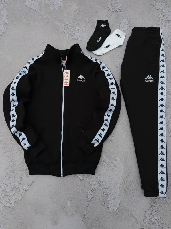 Чоловічий зимовий спортивний костюм каппа Kappa [S,M,L,XL,XXL] + шкарпетки в под