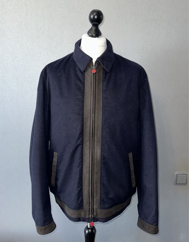 Кашеміровий бомбер з нубуком Kiton