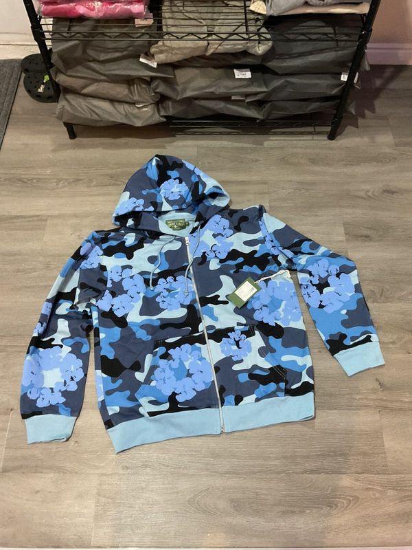 Zip hoodie Denim Tears