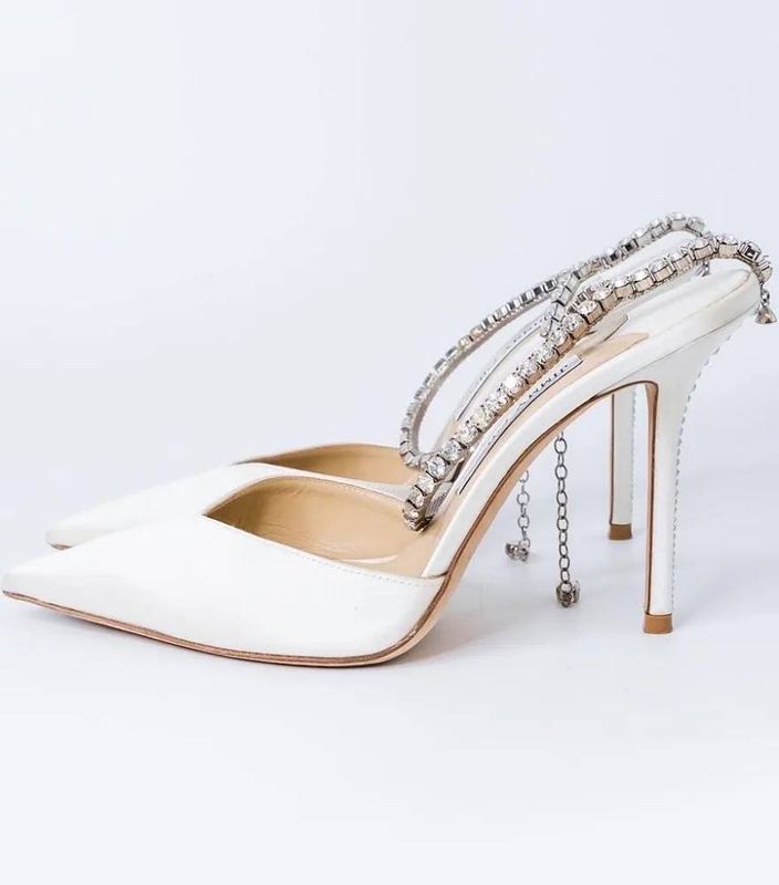 Сатинові туфлі Jimmy Choo
