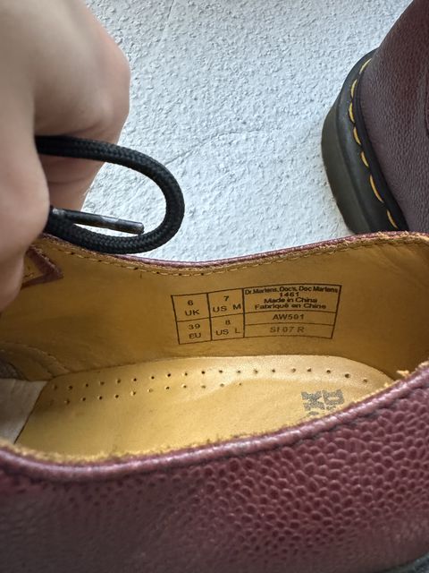 Туфлі Dr. Martens 1461 Oxblood, 39 — zdjęcie 4