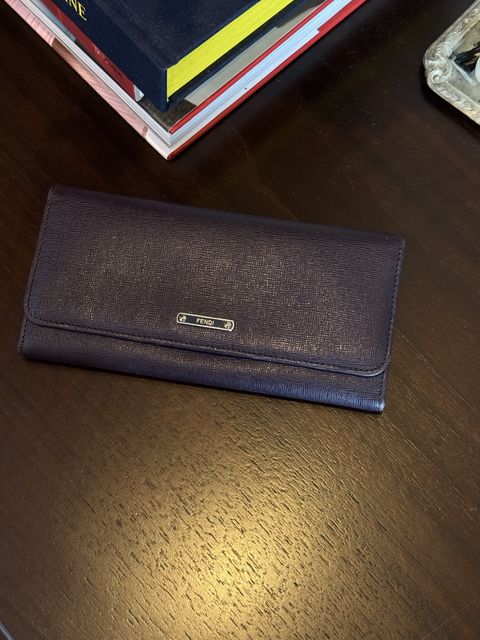 Fendi гаманець оригінал фіолетовий