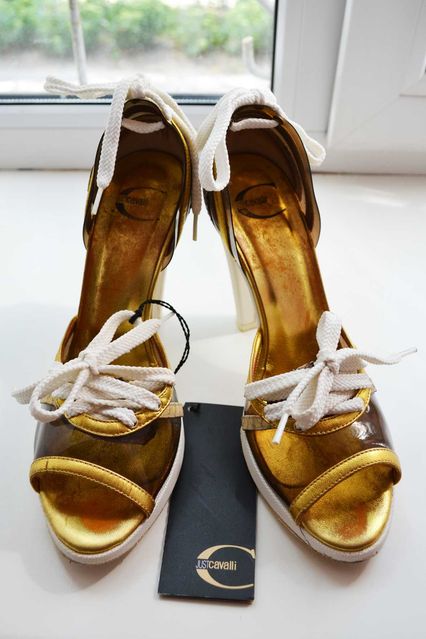 Туфли Roberto Cavalli 36-37 со шнурками — zdjęcie 4
