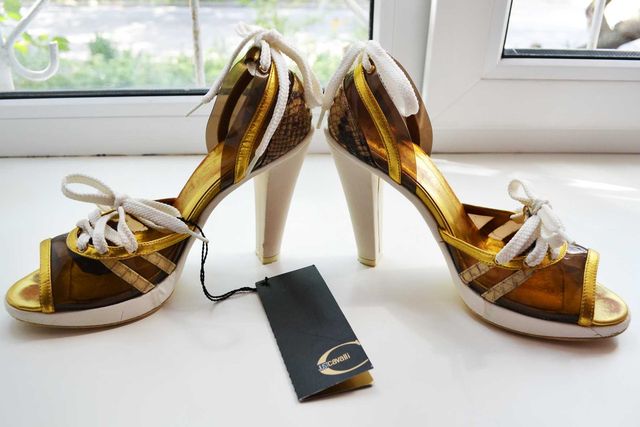 Туфли Roberto Cavalli 36-37 со шнурками — zdjęcie 5