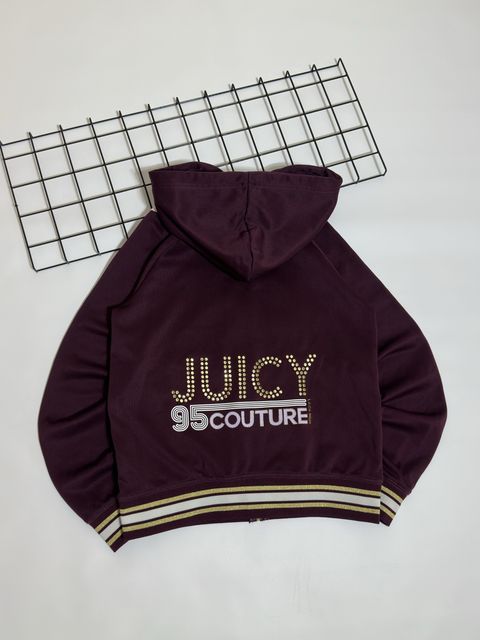 Juicy Couture Black Label Chrystal Logo Zip Hoodie Зип худи