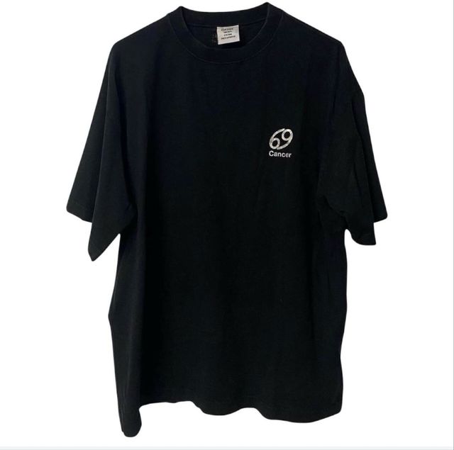 Оригинал футболка Vetements Cancer Tee Black Размер: L ( М )
