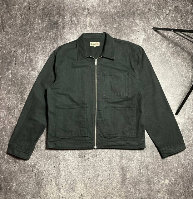 Чоловіча Джинсова куртка , чорного кольору, бренд STUSSY WORKGEA