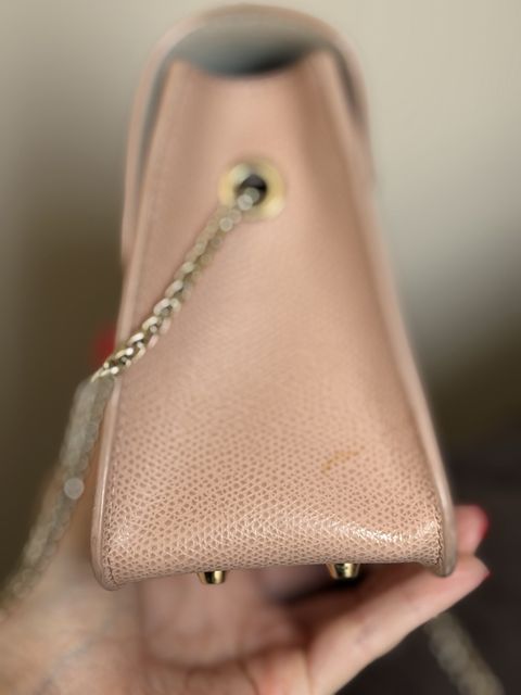 Сумка Furla маленька шкіряна пудрова — zdjęcie 3