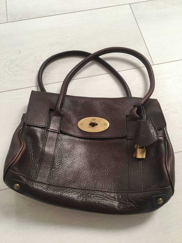Сумка Mulberry коричнева, натуральна шкіра, оригінал