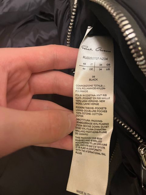 Rick Owens puffer пуховик — zdjęcie 3