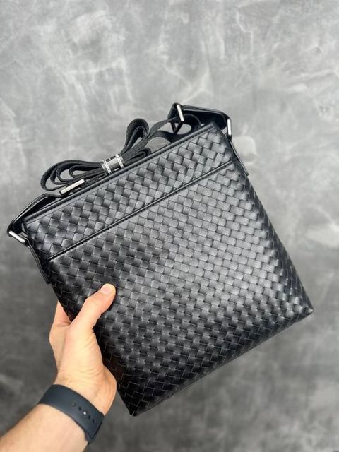 Мужская кожаная сумка Bottega Veneta чоловіча барсетка на через