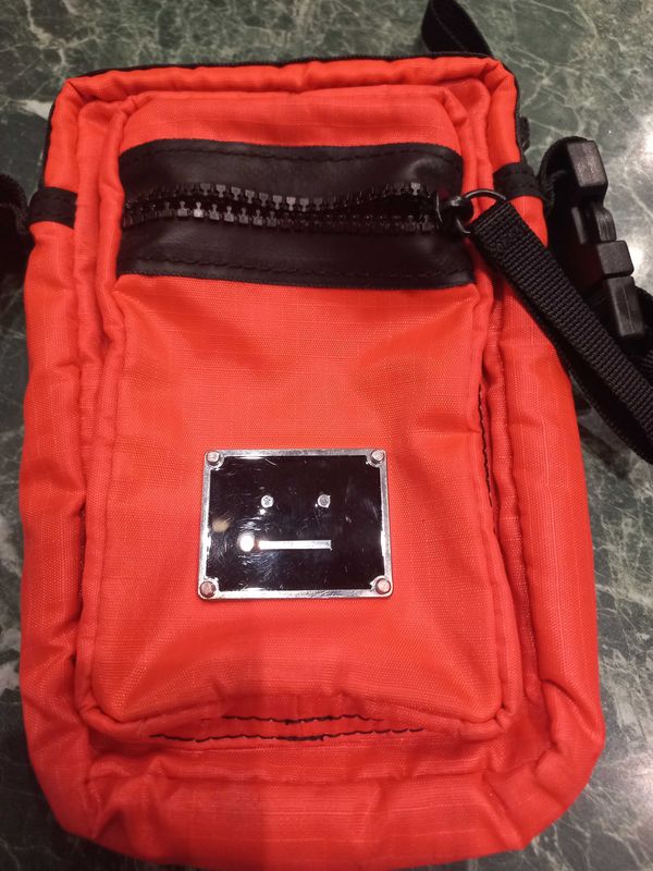 Сумочка Acne Studios Logo Plaque Pocket Bag Dark Orange