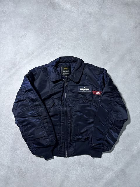 Бомбер alpha industries cwu 45 синій