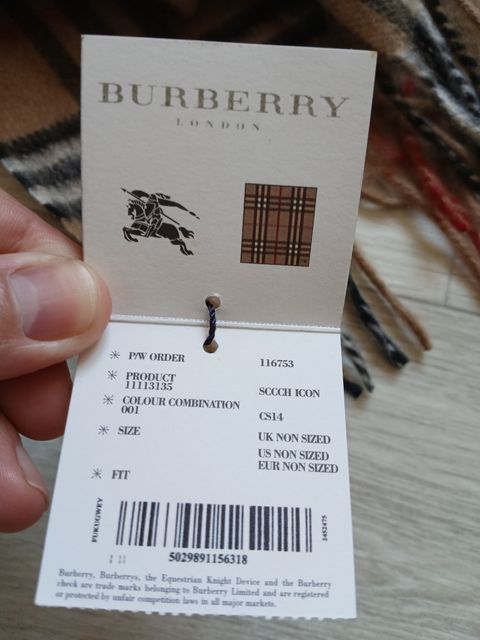 Шарф Burberry Кашемір. — zdjęcie 3