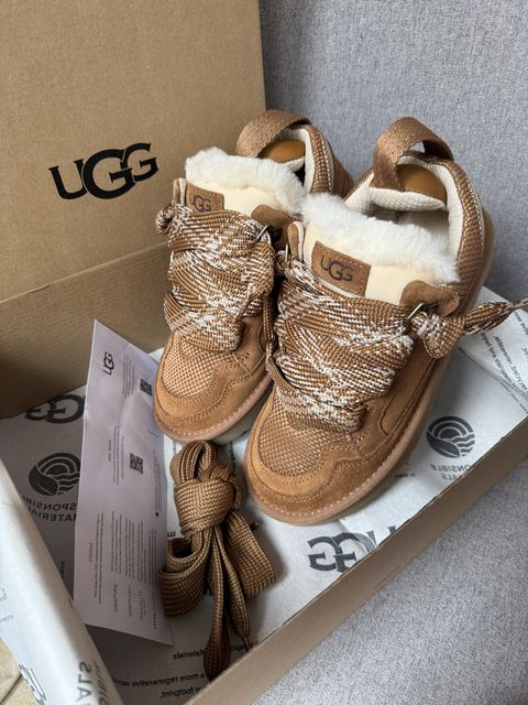 UGG Lowmel Sneaker Chestnut угг ловмел на овчині уггі ловмели ри