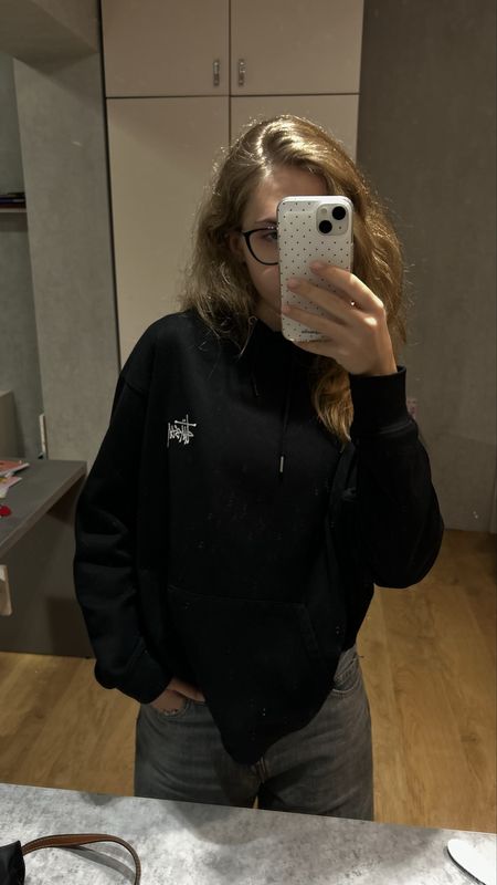 Худі stussy чорне