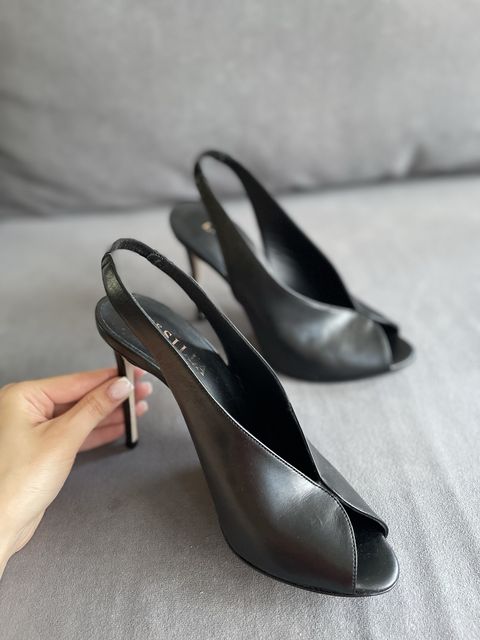 Le Silla шкіряні туфлі чорні — zdjęcie 5