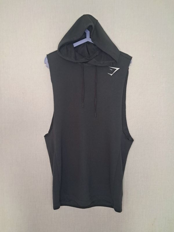 Безрукавка с капюшоном Gymshark Critical Drop Armhole Hoodie бодибилдинг фитнес