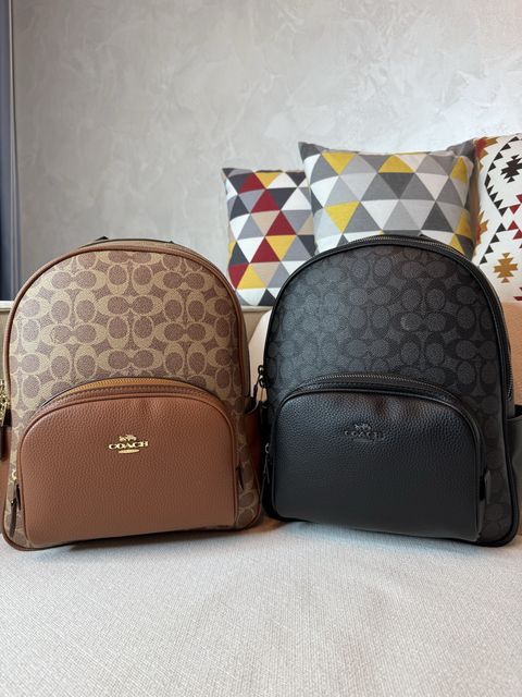 COACH рюкзак 33x27x11 монограма коричневий / чорний