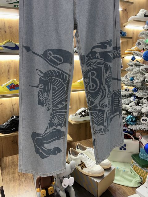 Джинси Burberry Baggy Ekd Jeans Oversized Blue — zdjęcie 3