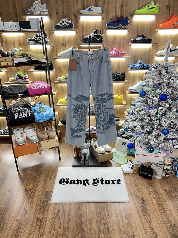 Джинси Burberry Baggy Ekd Jeans Oversized Blue