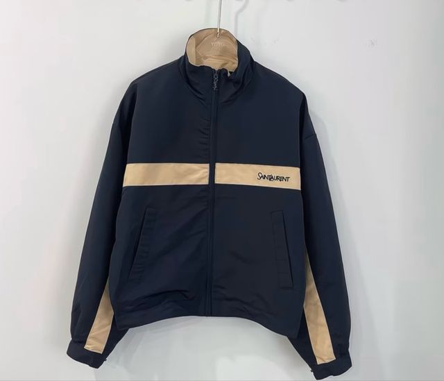 Вітрівка Saint Laurent беж і синя