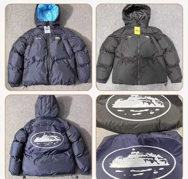 Corteiz Puffer Jacket куртка Кортейз пуховик чорний синій Black