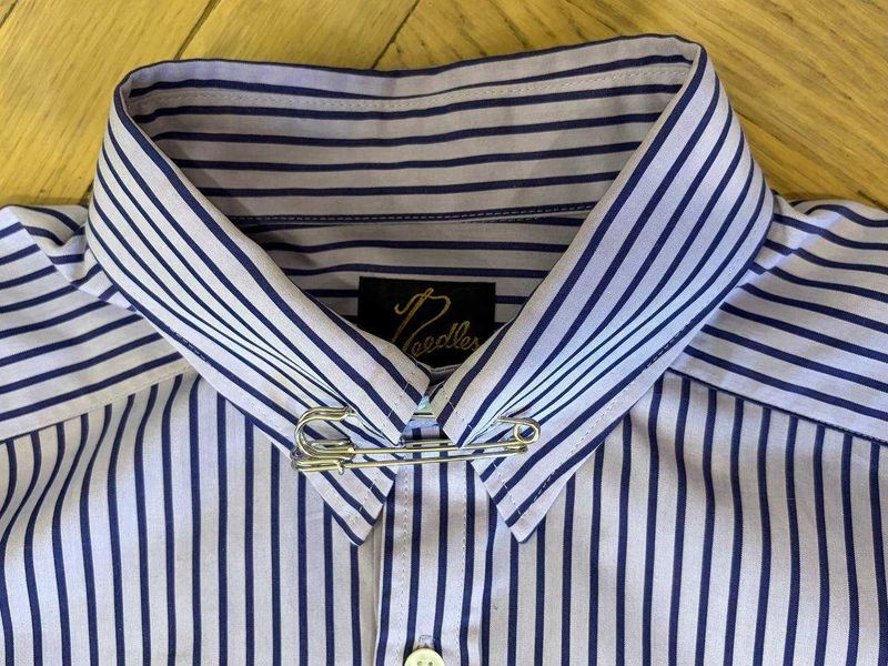 Сорочка Needles Pinhole Collar (S, Made in Japan)