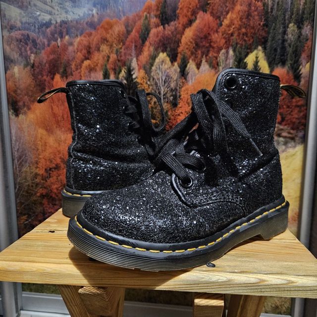 Жіночі ботинки Dr martens Jadone glitter 1460 женские мартенси