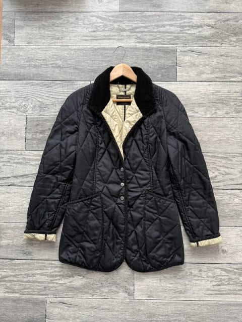 Kurtka damska Vivienne Westwood Anglomania pikowana czarna S women quilted jacket vintage y2k