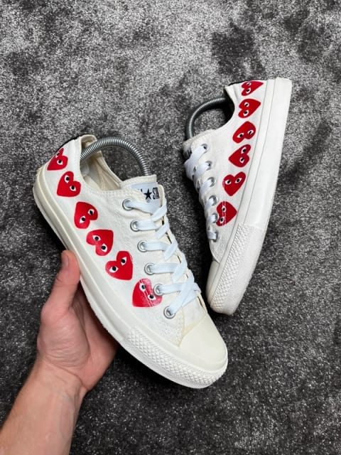 CDG Play x Converse Chuck 70 Multi Heart Low Sneakers