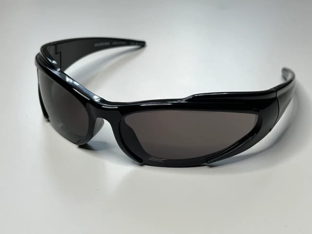 Balenciaga BB0253S 001 Black Wrapauround Sunglasses