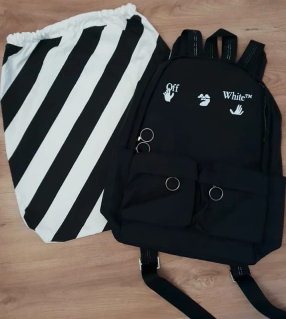 Plecak Off White torba bag backpack black czarny