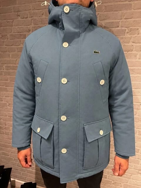 Parka z kapturem i zamkiem błyskawicznym Lacoste LIVE unisex