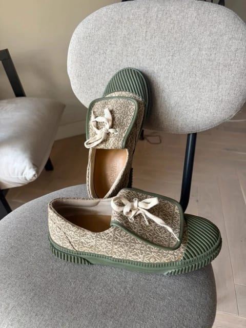 Loewe anagramme jacquard sneakers Green